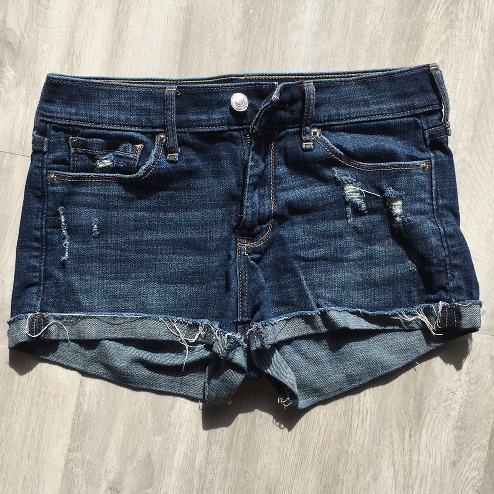 Abercrombie Distressed Denim Shorts